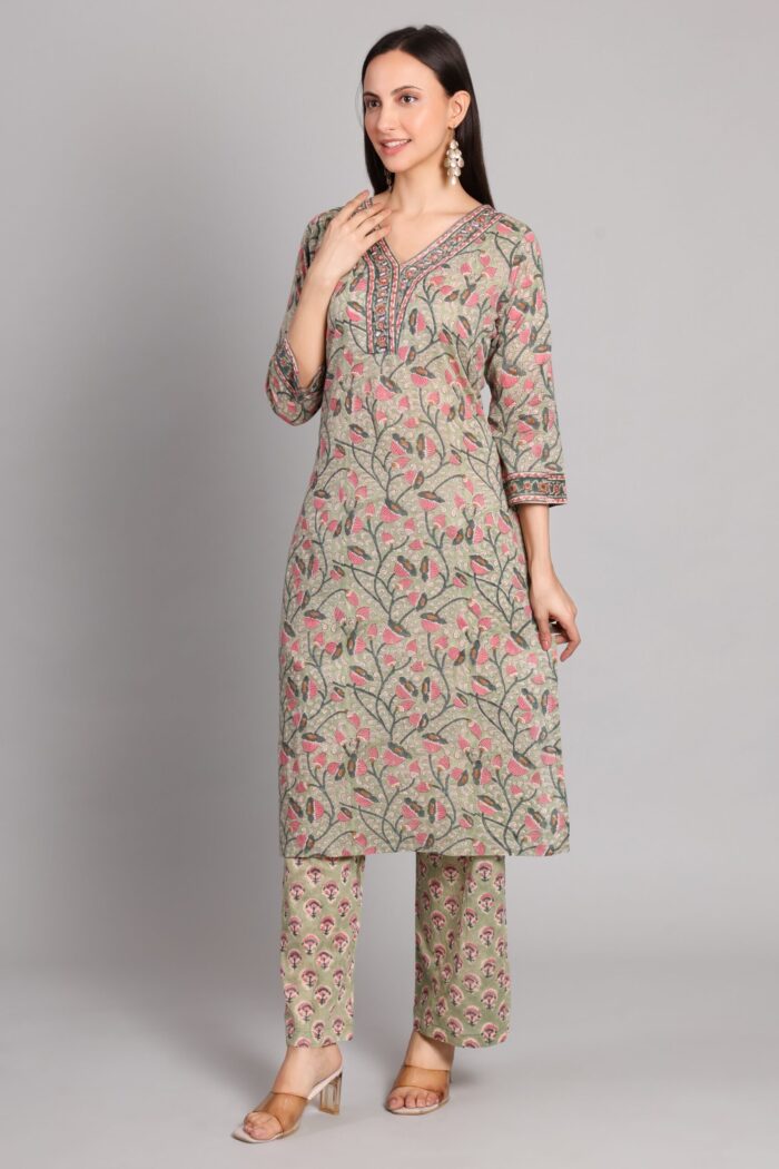 Mint Blossom Cotton Set - Image 2